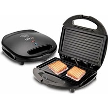 Flamex Mini Granit  Elektrikli Tost Makinesi  2 Tost   Yapışmaz Yüzey   750W  SSM-2513 (5047)