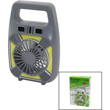 Flamex 2in1=mini Fan - Fener USB Şarj 2 Kademe Hız Lamba=4 Fonksiyon - 10W Su Geçirmez Taşıma Kulp
