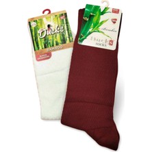 Herşeytrend 2 Çift Ducks Bambu Dikişsiz Çorap Renk1