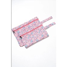 Durukar Islak/kuru Kirli Temiz Kıyafet, Mayo, Bebek Çamaşır Çantası - Sıvı Geçirmez Pembe