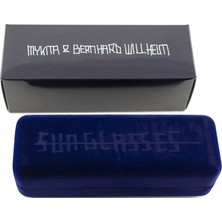 Mykita Mykıta Bernhard Wıllhelm Blue Velvet Case  Mavı Kadıfe Kucuk ve Orta Boy Gözlük / Güneş Gözlüğü  Kutusu Kılıfı