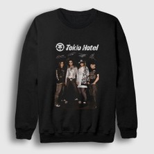 Presmono Unisex Siyah Signs Tokio Hotel Sweatshirt