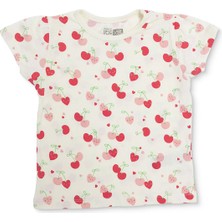 Hellobaby Hellobaby, Kız, Tshirt, Kalp Baskılı, Bisiklet Yaka, Kısa Kol