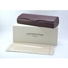 Oliver Peoples Olıver Peoples Cırca Vıntage Leather Case  Bordo Deri Kucuk ve Orta Boy Gözlük / Güneş Gözlüğü  Kutusu Kılıfı