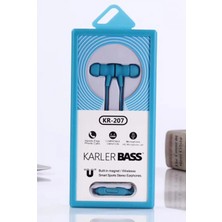 MiraLive Karler Bass KR-207 Mıknatıslı Kablolu Kulaklık - Mavi
