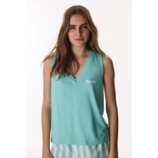 Penti Mint Yeşili Hailey Atlet Pijama Üstü