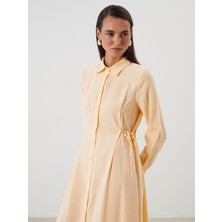 Lc Waikiki Yeni Sezon Modal Karışımlı Gömlek Elbise