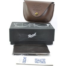 Persol Steve Mcqeen Case Vıntage Kahverengi Deri Katlanır Gözlük / Güneş Gözlüğü  Saklama Kutusu Kılıf