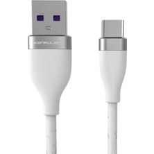 Snmswrld Konfulon S84 Seramik Uçlu Type-C 1m 3.1A - Beyaz
