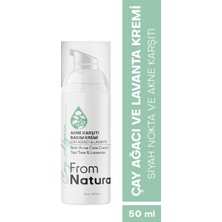 From Natura Çay Ağacı ve Lavanta Akne ve Siyah Nokta Karşıtı Bakım Kremi 50 ml