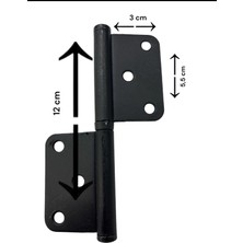 SHC4200 Mey Ithalat® 12 cm Siyah Yönsüz Cerman Menteşe