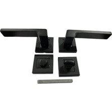 SHC4200 Mey Ithalat® Sofuoğlu Rozet Anka Mat Siyah Wc Kapı Kolu