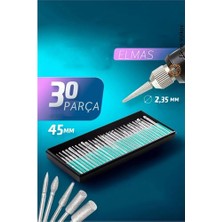 30'lu Lüks Freze Uç Takımı Elektrikli Tırnak Törpü Ucu 30'lu Uç Takımı -Marsilyan