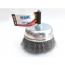 SHC4200 Mey Ithalat® Hawk HA11147 Pimli Gri Tel Çanak Fırça 65 mm