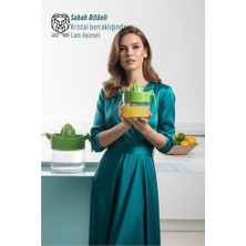 Cam Hazneli 300 ml Lüks Limon ve Portakal Sıkacağı 11,4 cm -Marsilyan