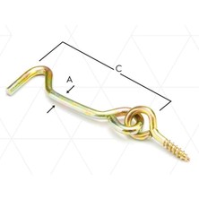SHC4200 Mey Ithalat® Çengelli Askı 80 No ( 5 Adet )