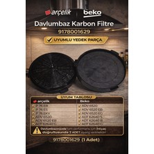 Arçelik Adv 6520 (Eb/eg/eı/es) Davlumbaz Karbon Filtre 9178001629 (1ADET)