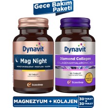Mag Night (Akşam / Gece Magnezyum) & Collagen & Hyaluronic Acid Complex 30X2 Tab - Gece Bakım Paket