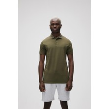 Bad Bear Stark Haki Yeşil Polo Yaka Erkek T-Shirt