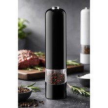 Primanova Paslanmaz Çelik Tuz & Karabiber Öğütücü Pilli - Siyah