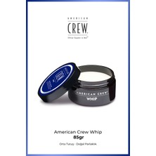 American Crew Whip 85 g – Hafif Tutuş & Doğal Hacim | Erkek Saç Şekillendirici Krem Wax