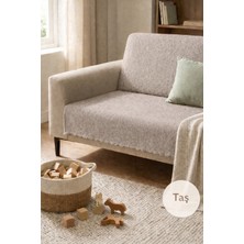 SYCAMORE HOME Koltuk Örtüsü 175x215 cm Kaymaz Şönil Kumaş Yıkanabilir Çekyat Kanepe Örtüsü