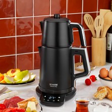 Schafer Teaform Plus Dijital Paslanmaz Çay Makinesi-Siyah