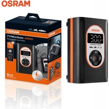 OSRAM LASTİK ŞİŞİRME HAVA KOMPESÖRÜ 120W (0-120 PSI / 0-8.3 BAR / 3.5 DK) (DİJİTAL) (ŞARJLI)