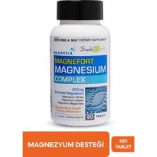 Suda Vitamin Magnefort Tablet Magnezyum Sitrat, Magnezyum Malat, Magnezyum Bisglisinat, Vitamin D3 İçeren 60 Takviye Edici Gıda Tablet