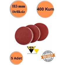 mobilyap Sia 5 Adet 400 Kum Deliksiz 115 mm Cırt Zımpara Kağıdı El Zımparaları Avuç Içi Spiral Taşlamalı