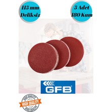 mobilyap Gfb 5 Adet 180 Kum Deliksiz 115 mm Cırt Zımpara Kağıdı El Zımparaları Avuç Içi Spiral Taşlama