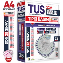 Karakutu Yayınları 2026 Tus Klinik Tıp Bilimleri Ösym Çıkmış Soru Tıpkı Basım Son 14 Yıl 28LI Deneme Kitapçığı