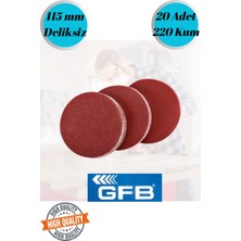 mobilyap Gfb 20 Adet 220 Kum Deliksiz 115 mm Cırt Zımpara Kağıdı El Zımparaları Avuç Içi Spiral Taşlama