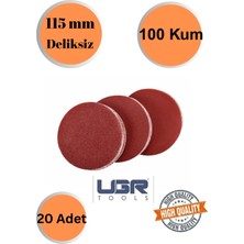 mobilyap Ugr 20 Adet 100 Kum Deliksiz 115 mm Cırt Zımpara Kağıdı El Zımparaları Avuç Içi Spiral Taşlamalı