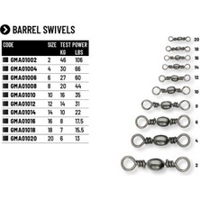 Colmic Barrel Swivels 12P