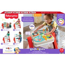 Fisher-Price® Eğlen ve Öğren® 4'ü 1 Arada Aktivite ve Çizim Masası | Birden Fazla Dil Desteğiyle Bebeklere ve Yürüme Çağındaki Çocuklara Yönelik Elektronik Eğitici Oyuncak JLM96