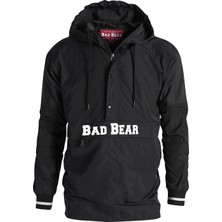 Bad Bear Hurricane Windbreaker Siyah Kanguru Cep Erkek Rüzgarlık