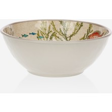 Rose & Tulipani Milano Sea Life Bej Melamin Kase 28 cm