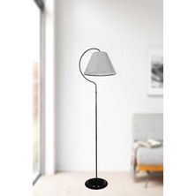 Venon Aydınlatma Lambader Silver Mia Elips Siyah Açık Gri Şapka