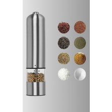 Astraltech Tek Elle Kullanılan Otomatik Baharat Değirmeni Işıklı Sistem