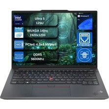Lenovo Thinkpad E14 Gen6 Intel Core Ultra 5 125U 32GB 1tb SSD Intel® Aı Boost 14" Wuxga IPS Windows 11 Pro Taşınabilir Bilgisayar+ Mouse Hediyeli W21M70092TXEX08