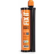 Badem10 (1 Adet) 345 ml Genel Amaçlı Iki Bileşenli Epoksi Kimyasal Dübel Beton Tuğla Taş Uyumlu Karıştıcı Uç