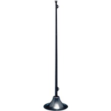 Flag Staff, Tilted, Screw-Type, L.300MM, Black