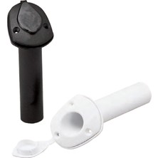 Nuova Rade Rod Holder, W/ Cap, Plastic, Ø40MM, H.230MM, Black