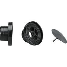 Drain Plug W/non-Ret. Valve F/THRU-HULL,Ø22MM,BLACK