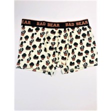 Bad Bear Cactus Off-White Beyaz Kaktüs Desenli Erkek Boxer
