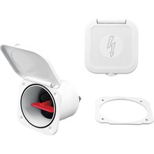 Case W/batt. Switch 250A, W/watertight Lid, White