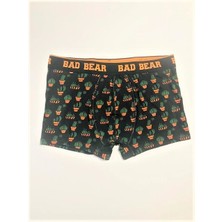 Bad Bear Kaktüs Antrasit Kaktüs Desenli Erkek Boxer