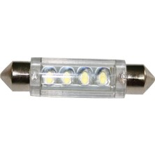 Sealux Ampül 12V, Led, T11, Sv8.5-8, Cool White - 4 Leds, 11X41MM