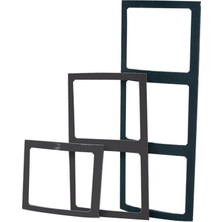 Sealux Kontrol Paneli Çerçevesi, Tekli,  L 9.5cm W 10CM, Siyah